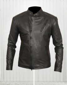 Iron Man Tony Stark Black Leather Jacket