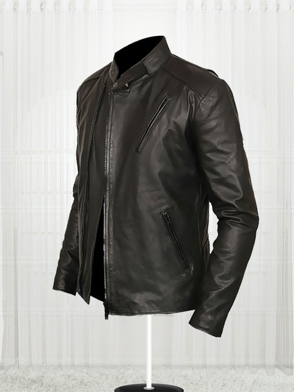 Iron Man Tony Stark Black Leather Jacket