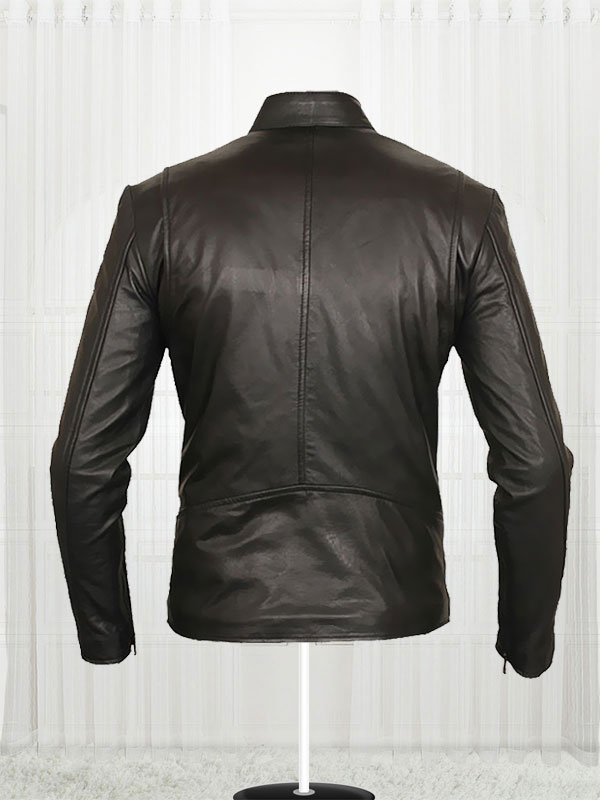 Iron Man Tony Stark Black Leather Jacket