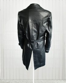 Lauren Pope Black Leather Jacket Coats