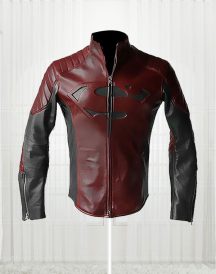 Man Of Steel Clark Kent Red & Black Jacket