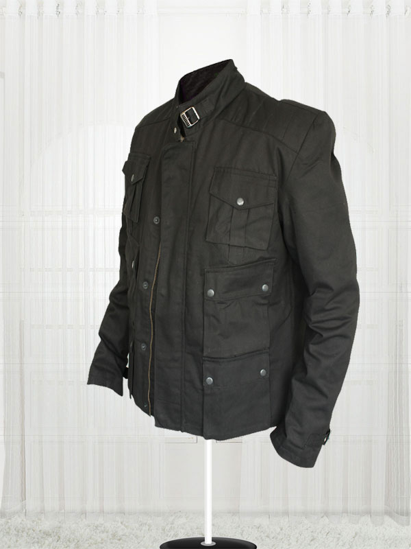 Manly Terminator Genisys Arnold Schwarzenegger Black Cotton Jacket