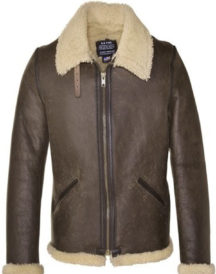 Men's Shearling Brown Leather Jacket