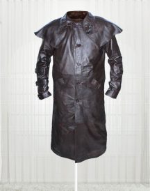 Real leather Ron Perlman Hellboy coat jacket