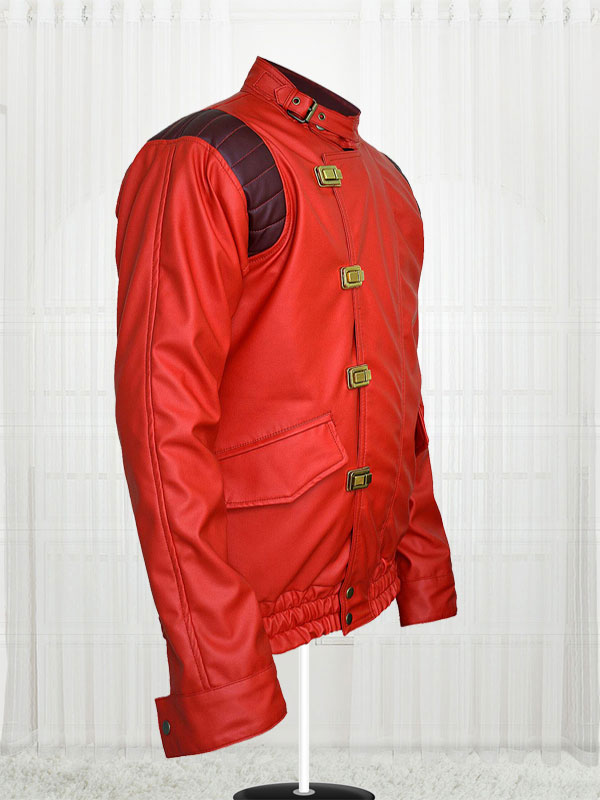Red Akira Kaneda Leather Jacket for Mens