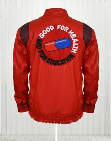 Red Akira Kaneda Leather Jackets for Mens