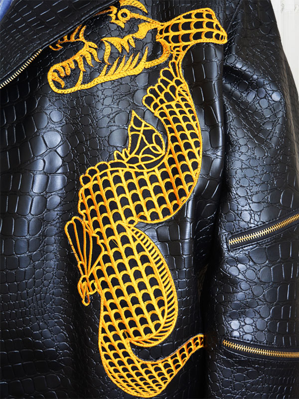 Adewale Suicide Squad Killer Croc Dragon Jacket