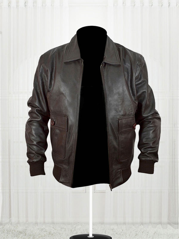 The Last Stand Arnold Schwarzenegger Brown Leather Jacket For Men
