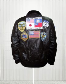 Tom Cruise Top Gun Movie Black Jacket