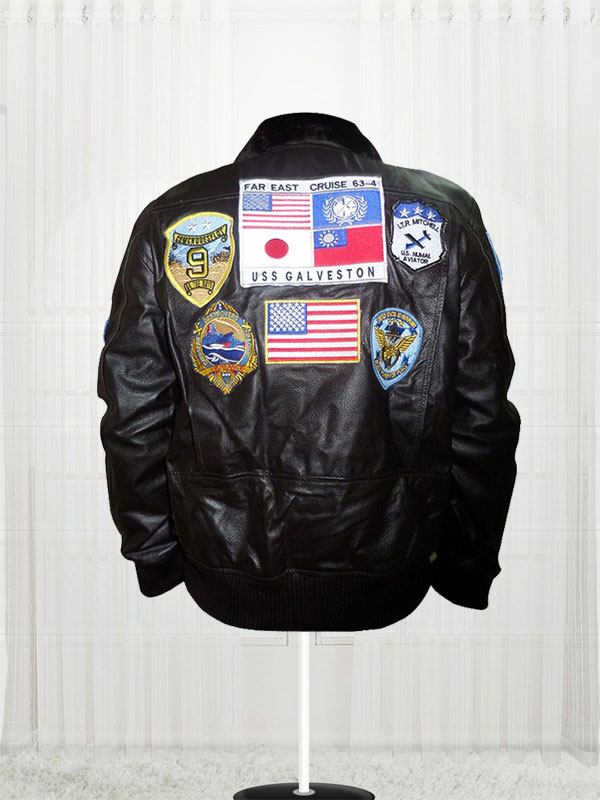 Tom Cruise Top Gun Movie Black Jacket For Men