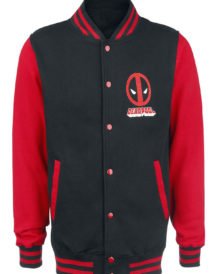 Varsity Style Deadpool Black Jacket