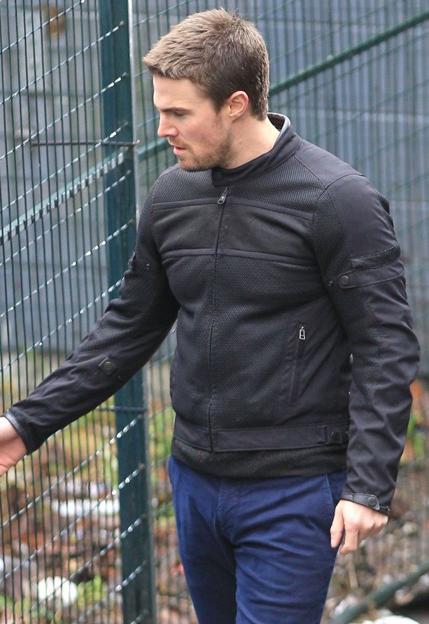 Stephen Amell Arrow Black Jacket