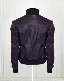 Rose Taylor Blue Bomber Leather Jackets