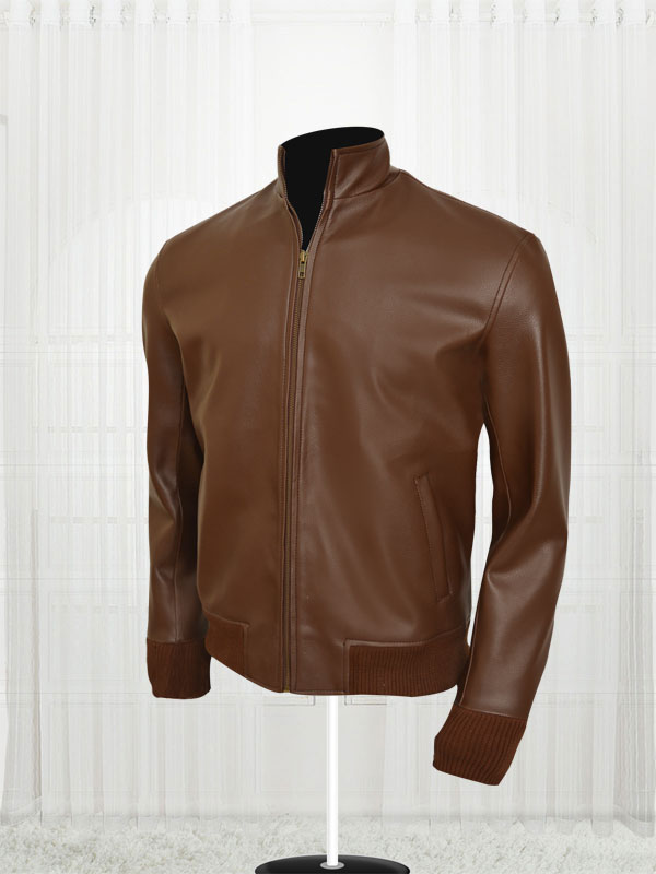 Ryan Reynolds Brown Colored Leather Jacket