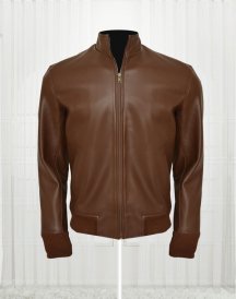 Ryan Reynolds Brown Colored Leather Jacket