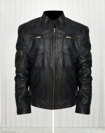 Star Trek Into Darkness Chris Pine Black Leather Jacket
