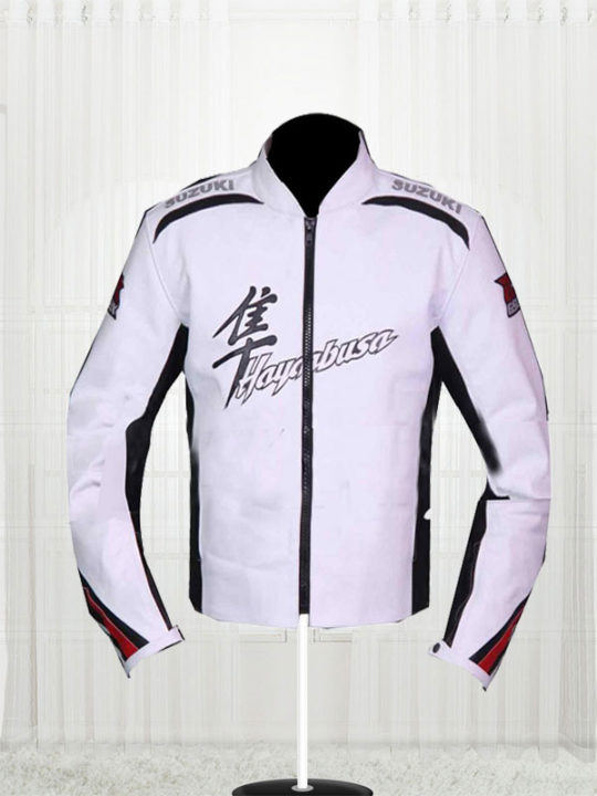 Suzuki Hayabusa White Leather Jacket Suzuki Hayabusa White Leather Jacket