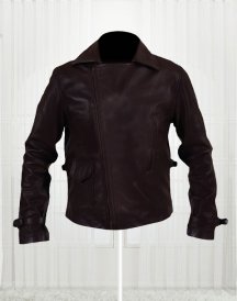 Swanky Brown Leather Jacket Worn By Captain America 2