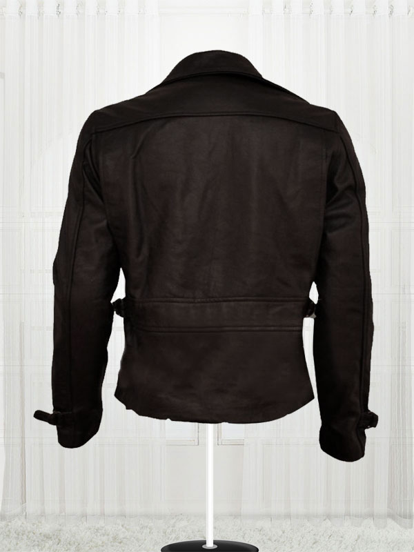 Swanky Brown Leather Jacket Worn By Captain America 2