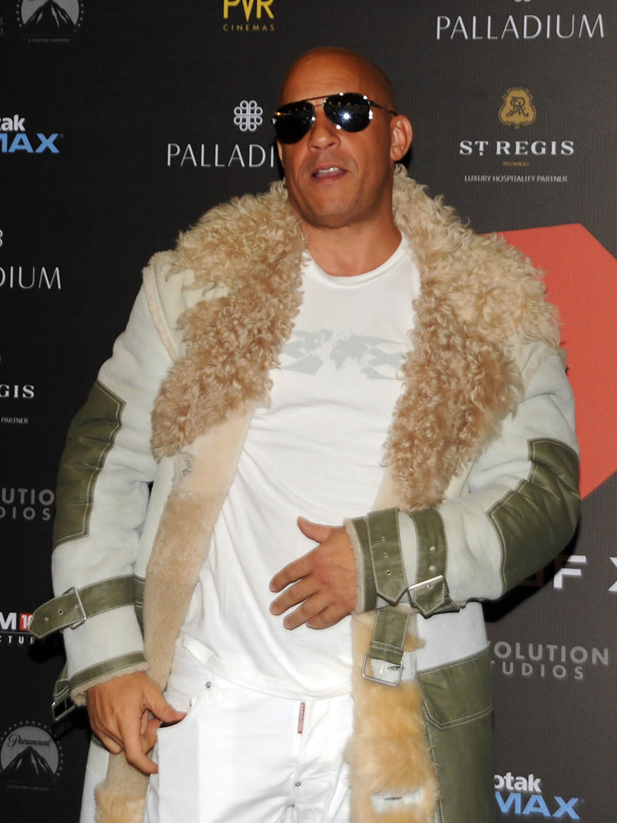 Mumbai Premiere Vin Diesel xXx Movie Fur Coats.