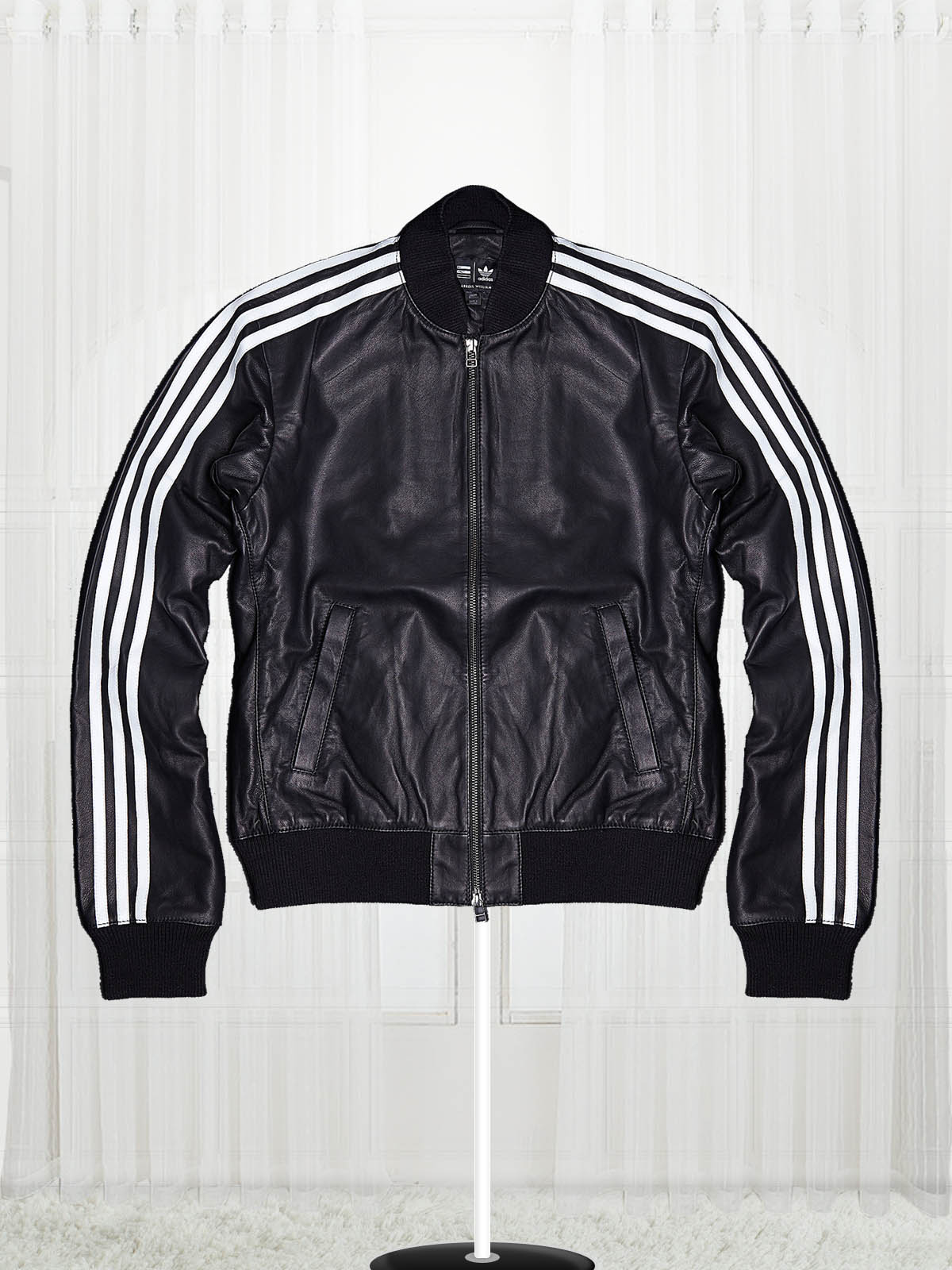 leather jacket adidas