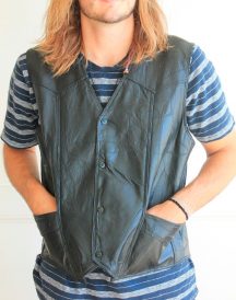 American Flag Leather Vests