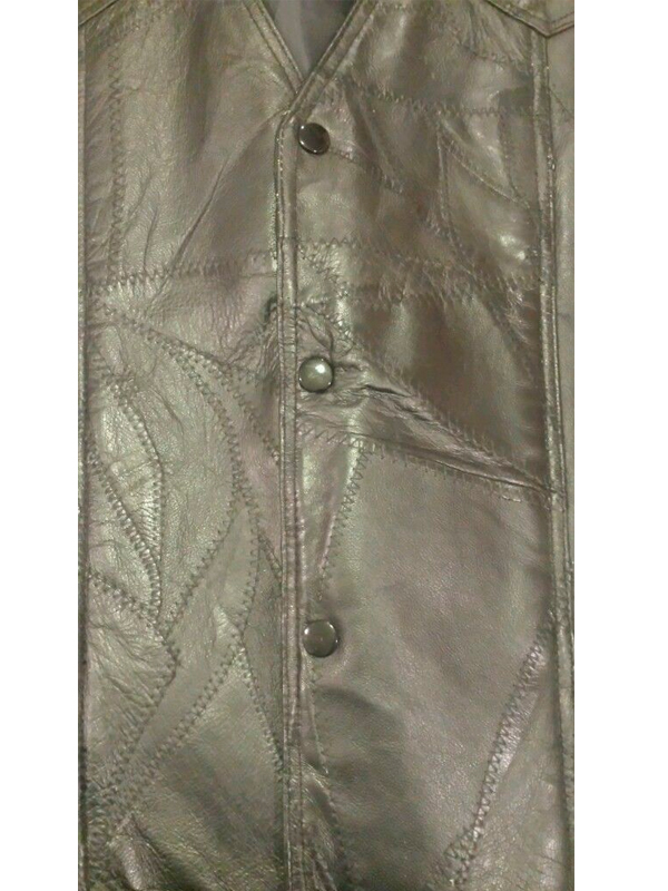 American Flag Men Leather Vest