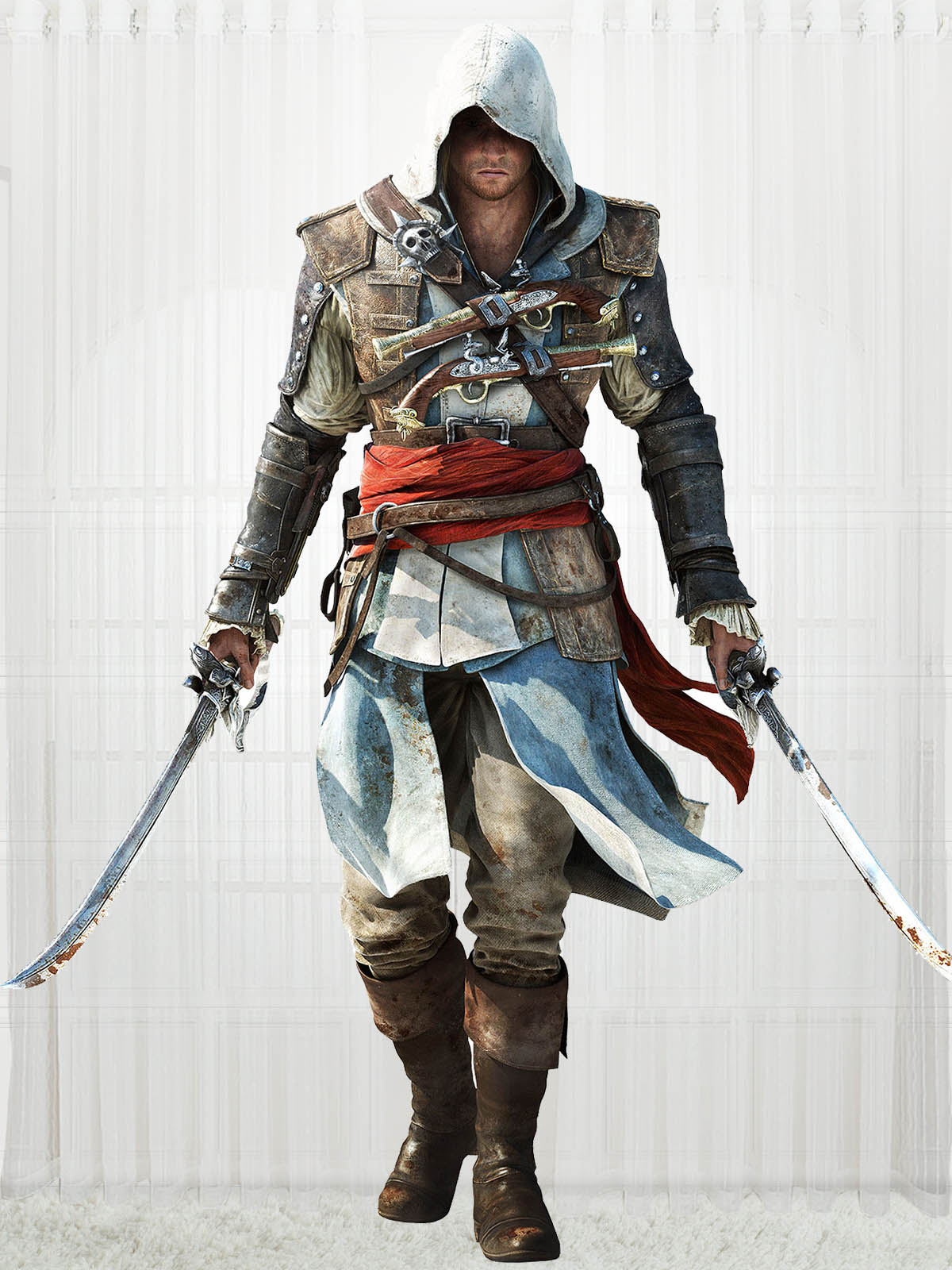 Assassins Creed IV Black Flag Cosplay Edward James Kenway Costume