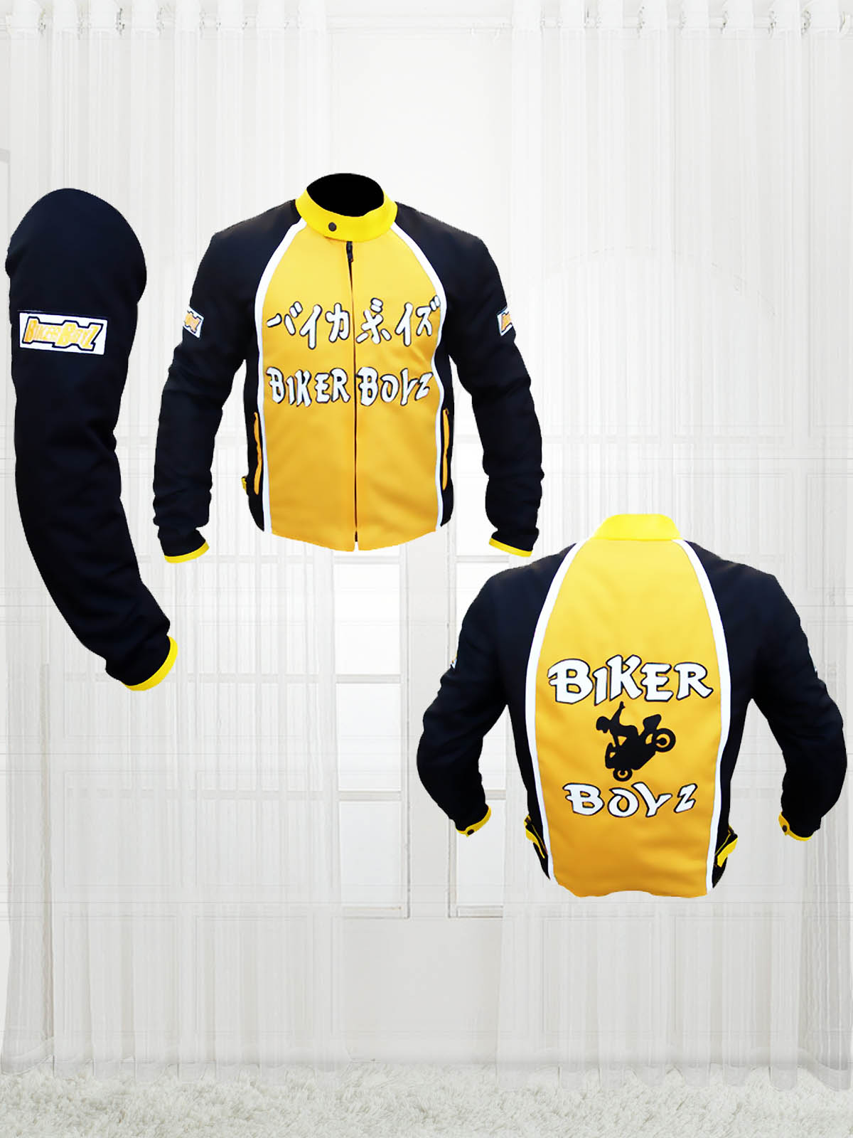 Biker Boyz 2003 Derek Luke Yellow Motorcycle Jacket