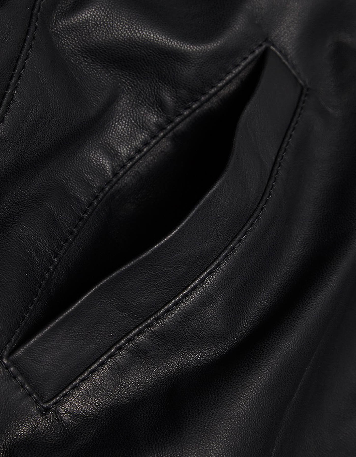 adidas leather coat