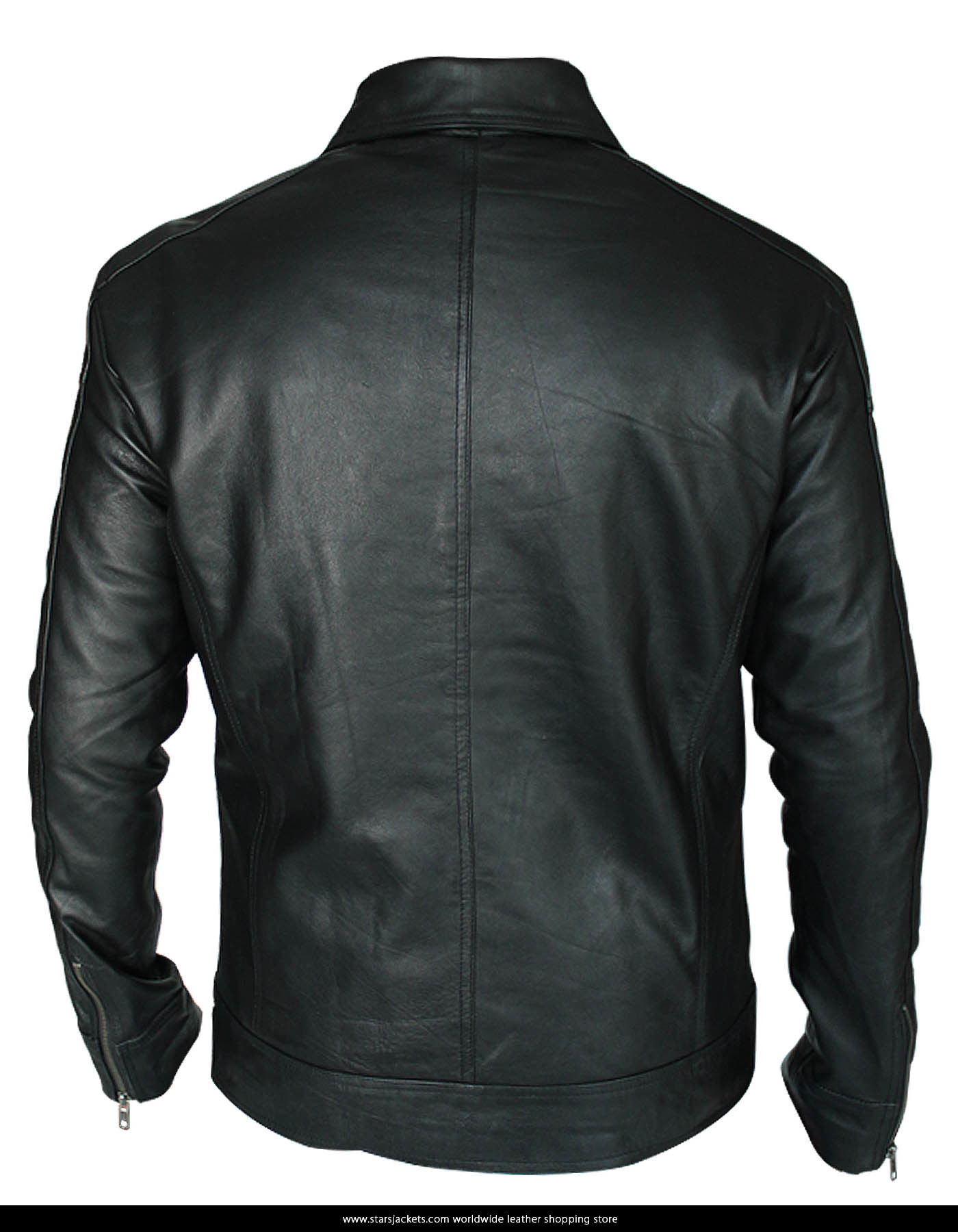 Aaron Paul Need For Speed Black Leather Jacket
