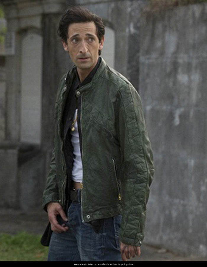 American Heist Adrien Brody Green Men's Jacket