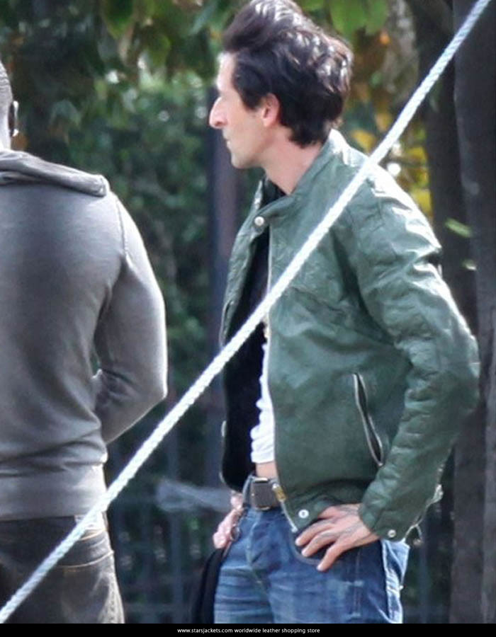 American Heist Adrien Brody Green Men's Jacket