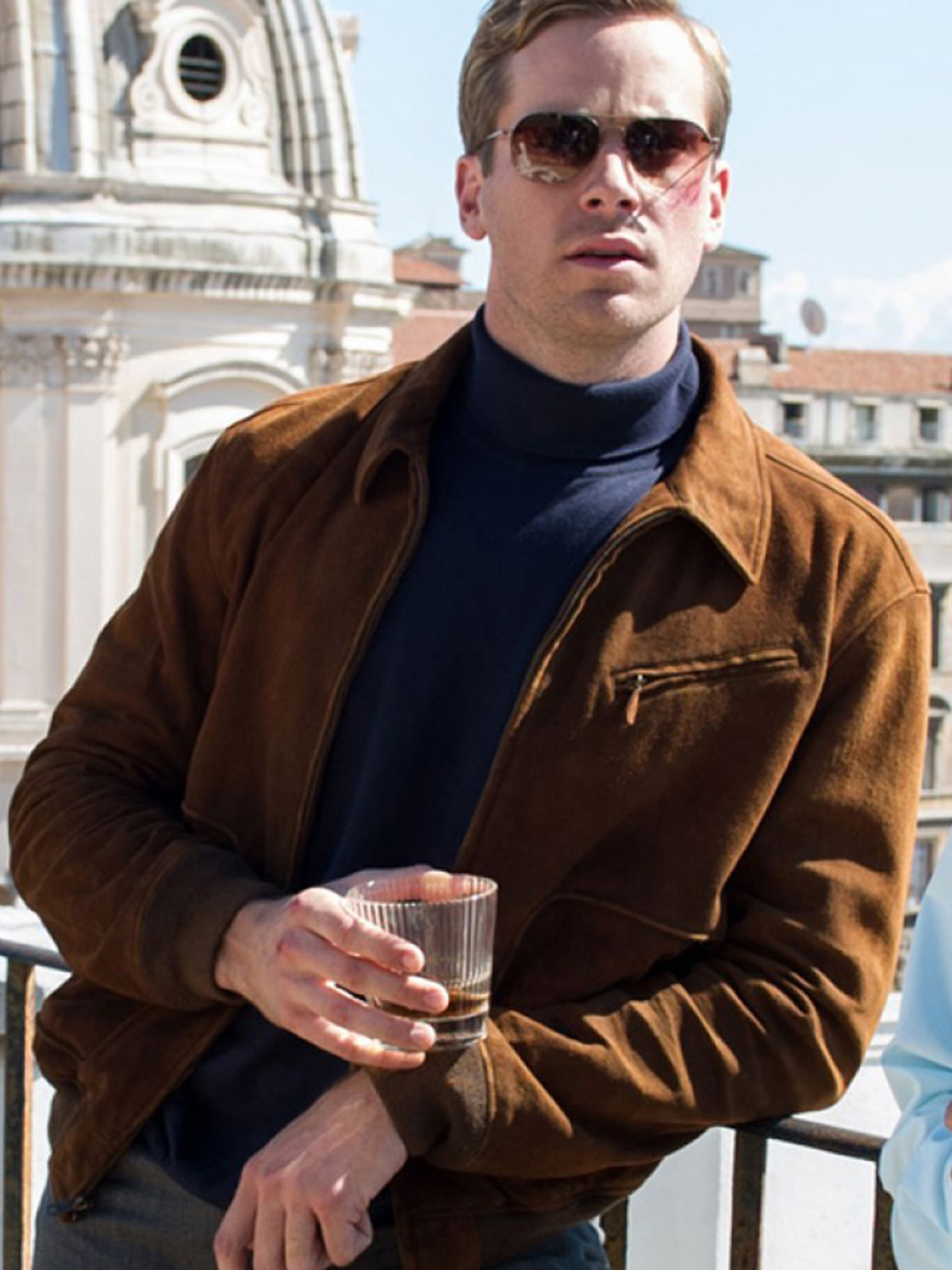 Armie Hammer The Man From UNCLE Brown Jacket