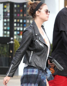 Ashley Benson Black Jacket Ashley Benson Black Jacket
