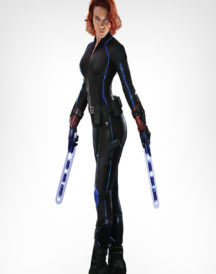 Avengers Age of Ultron Widow Superb Black Jacket