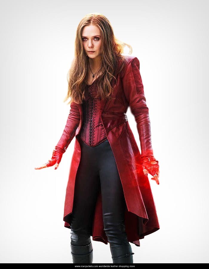 The Avengers Civil War Scarlet Witch Corset Costume - Stars Jackets