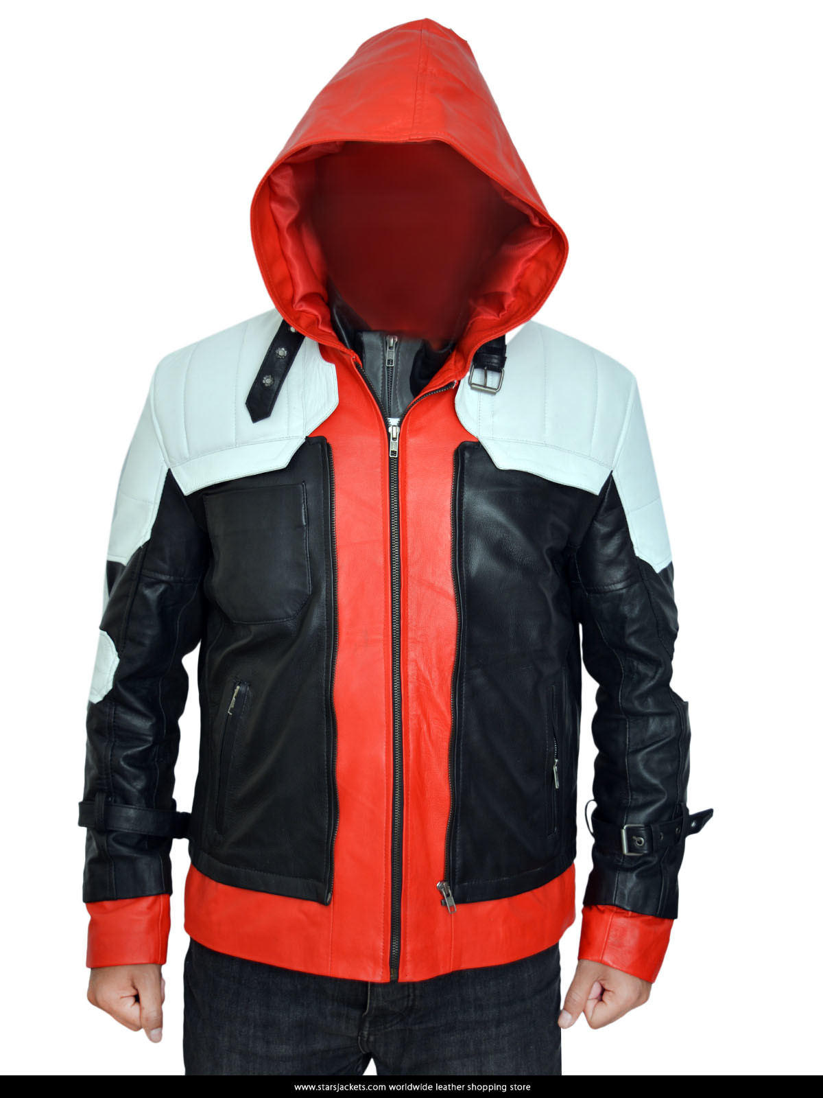 Batman Arkham Knight Hood Leather Jackets & Vests