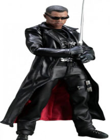 Blade Wesley Snipes Black Leather Coat