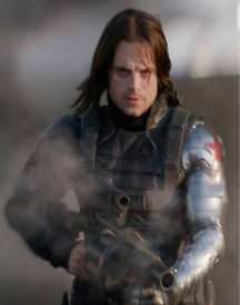 Bucky Barnes Soldier Jacket With Silver Sleeve