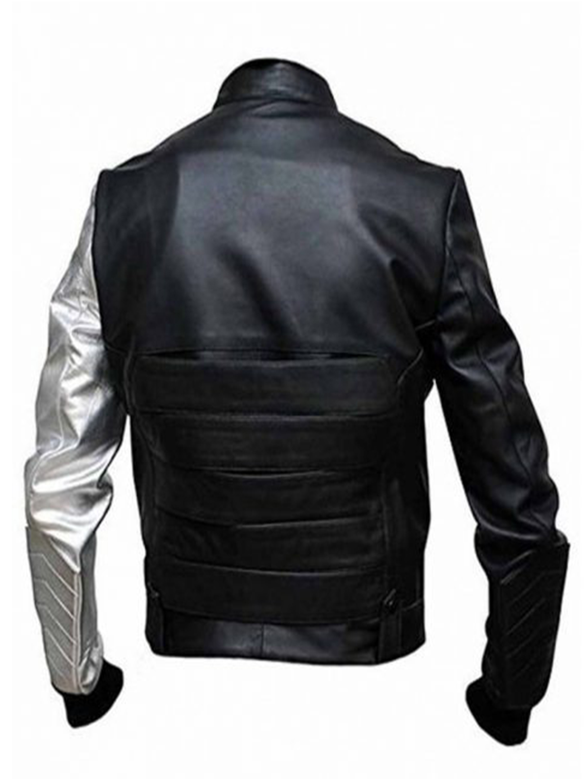 Bucky Barnes Soldier Jacket With Silver Sleeve