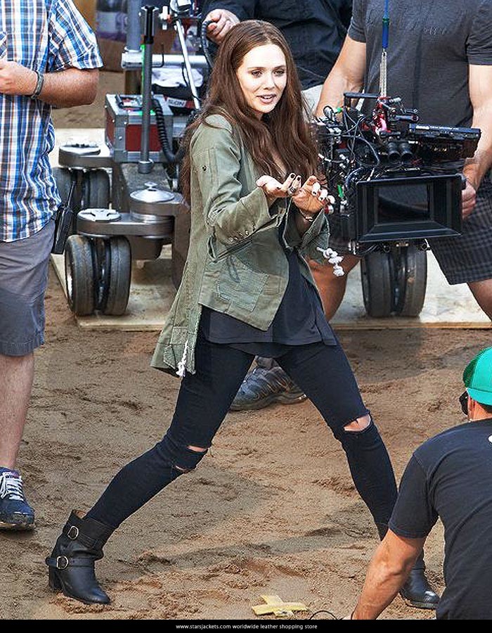 Captain America Civil War Elizabeth Olsen Scarlet Witch Jacket