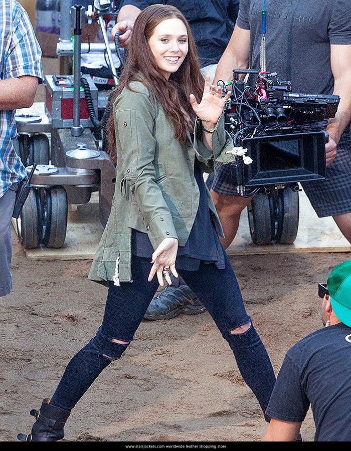 Captain America Civil War Elizabeth Olsen Scarlet Witch Jacket