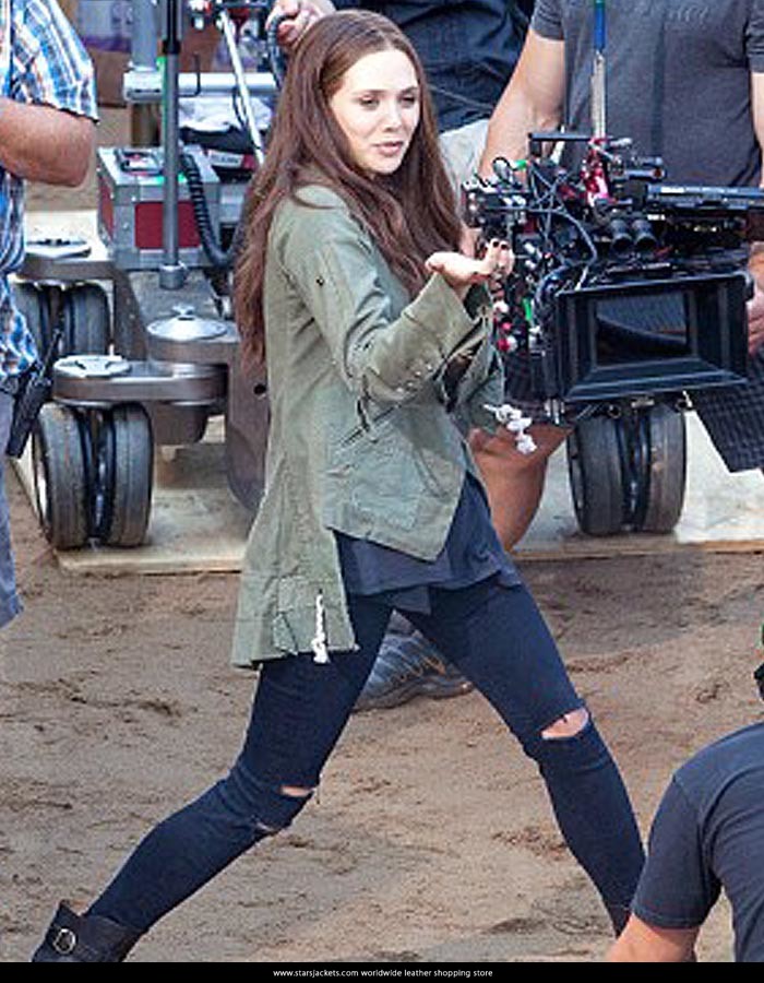 Captain America Civil War Elizabeth Olsen Scarlet Witch Jacket