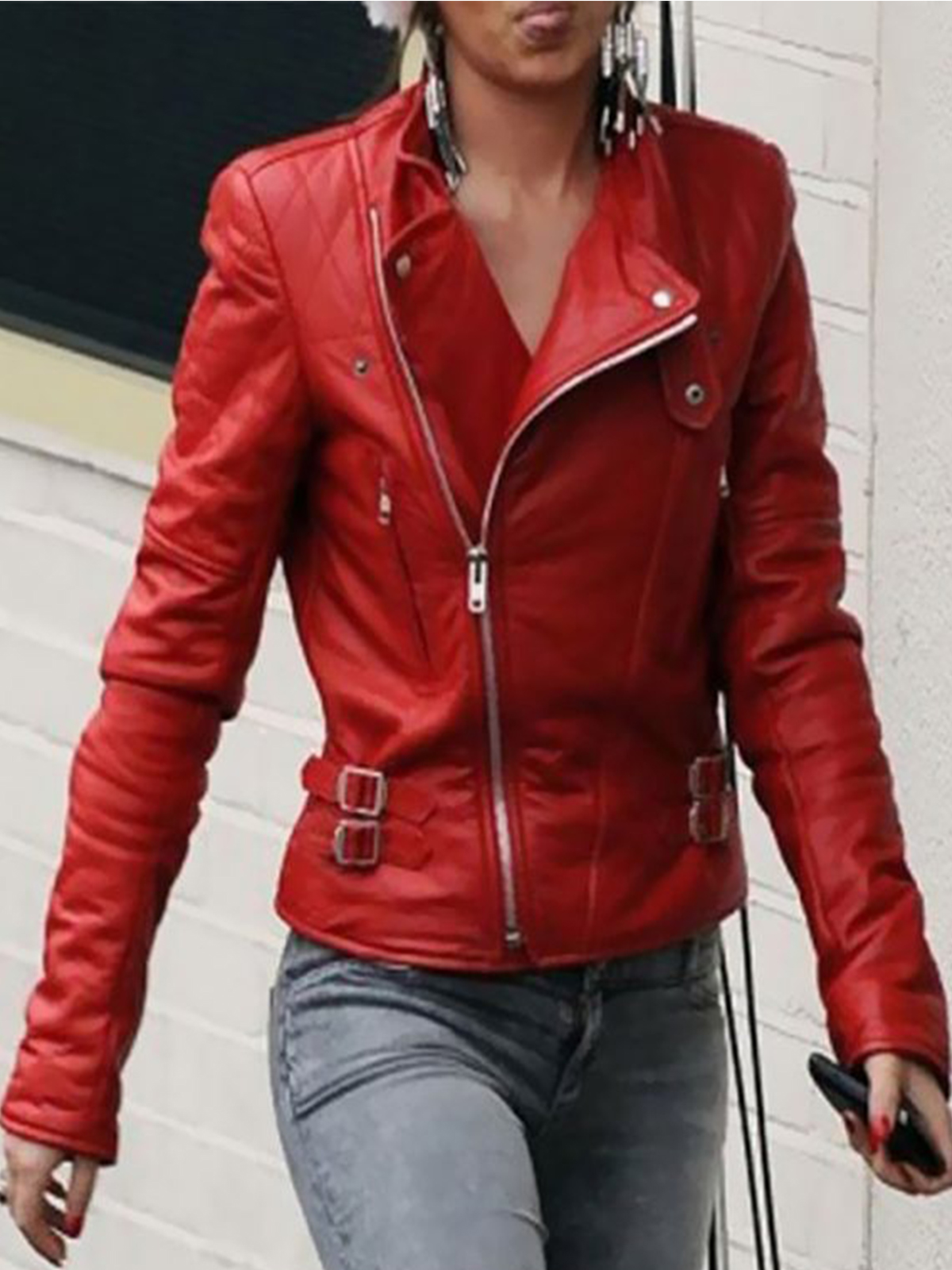 Cheryl Cole Claus Inspired Leather Jacket