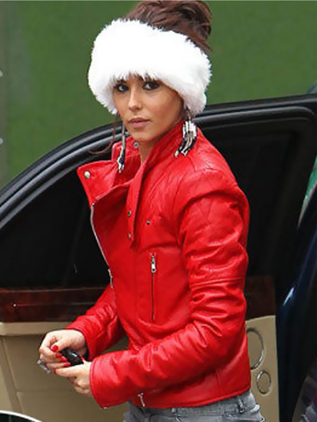 Cheryl Cole Claus Inspired Leather Jacket