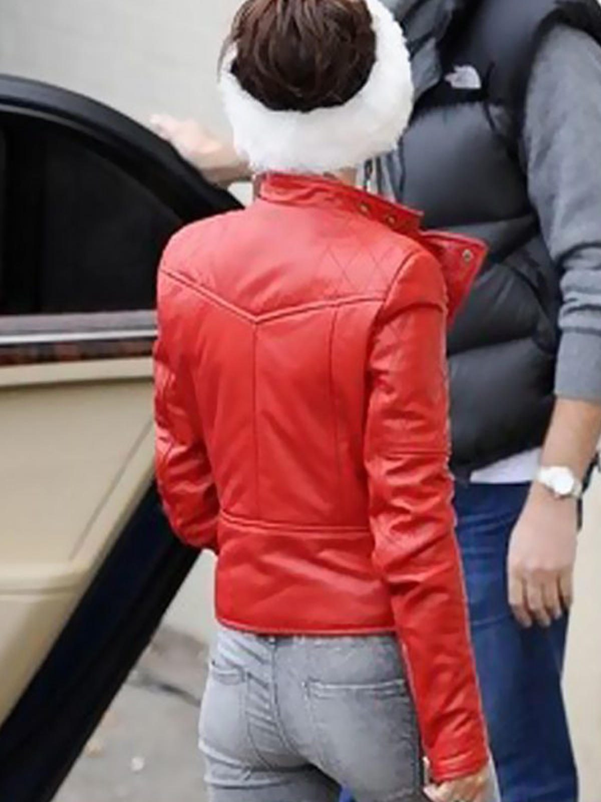 Cheryl Cole Claus Inspired Leather Jacket