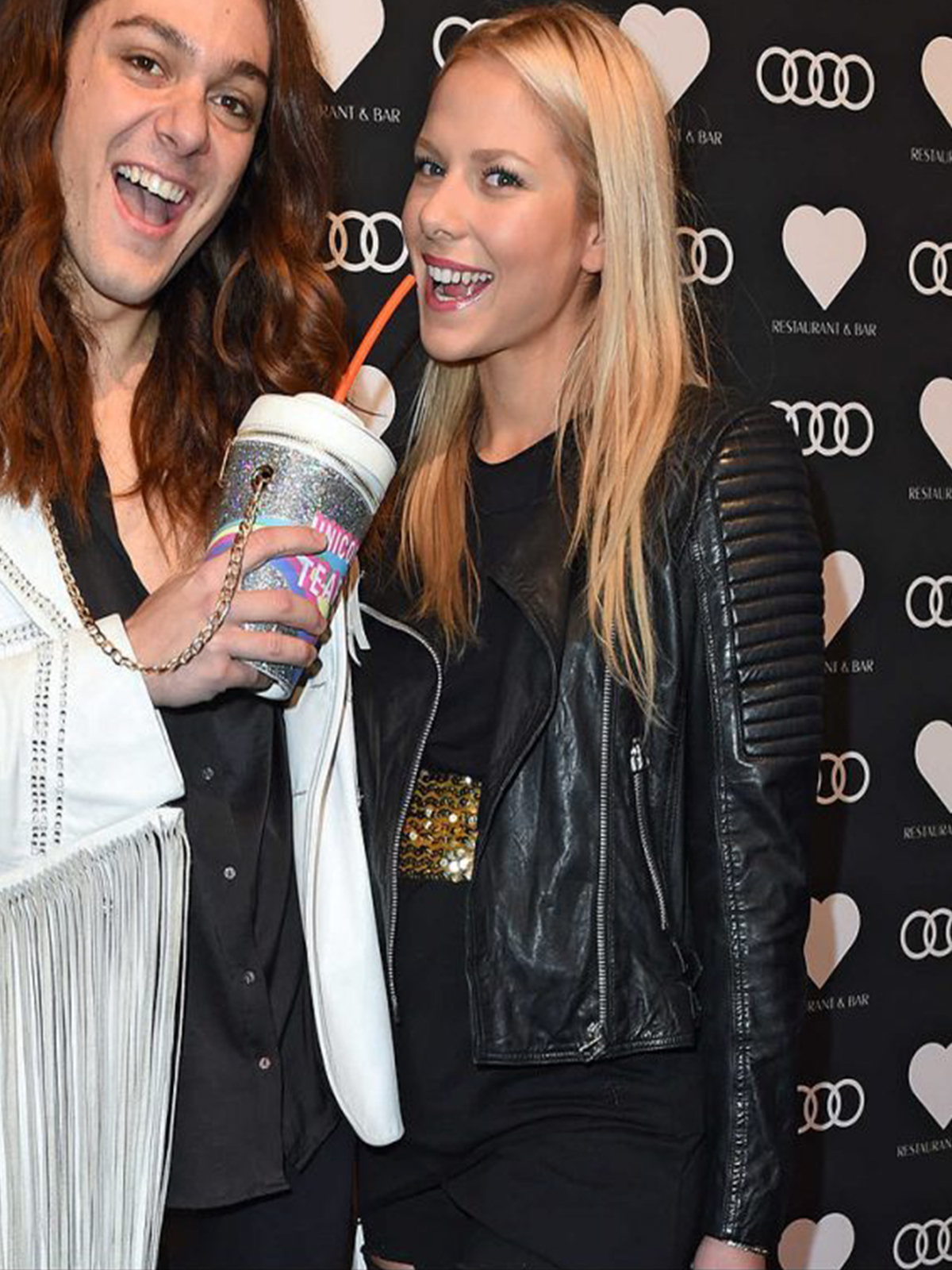 Cheyenne Pahde Heart Club Leather Jacket