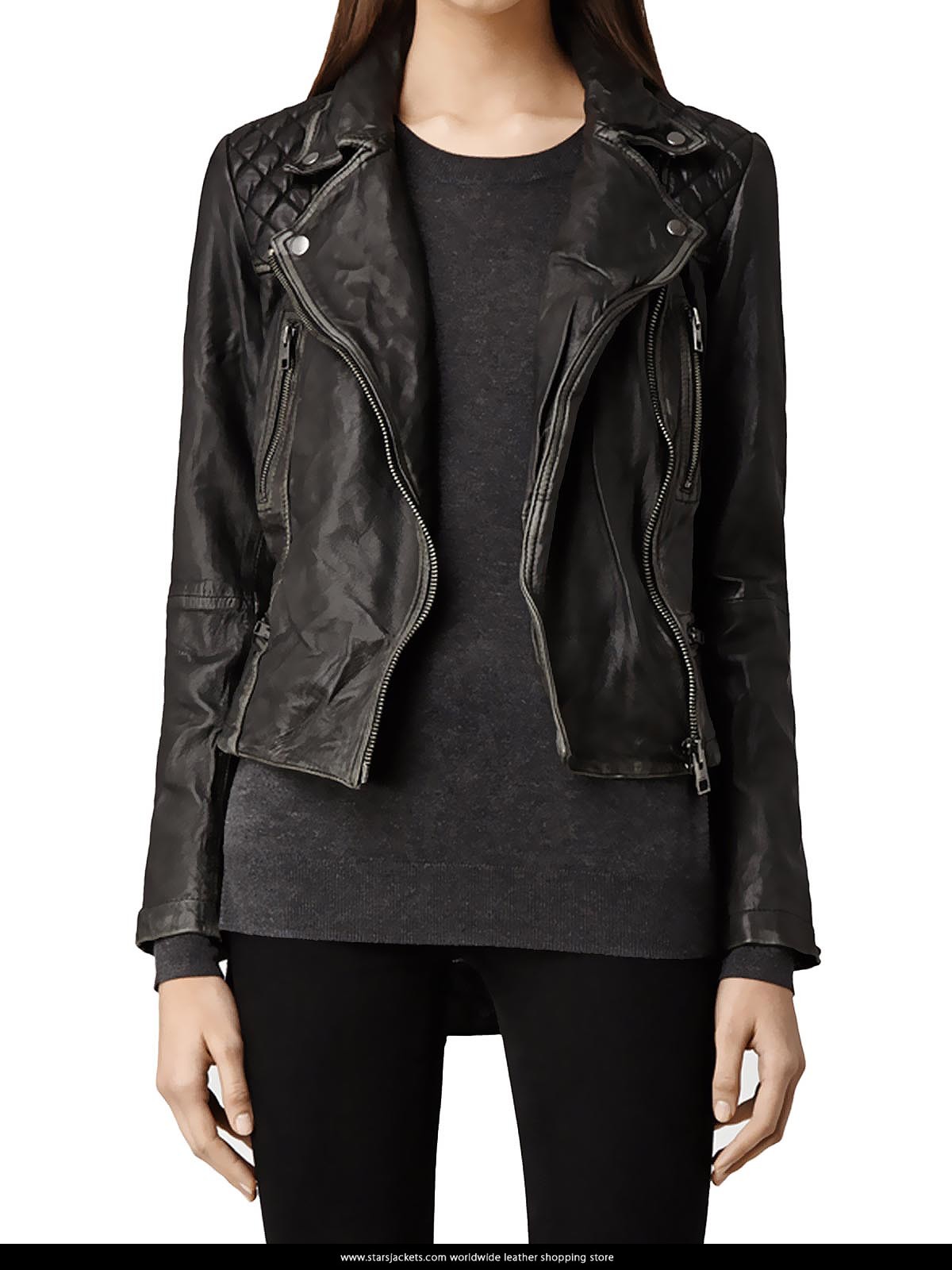 Gotham Camren Bicondova Black Leather Jackets