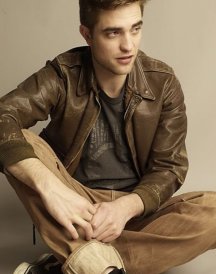 Robert Pattinson Brown Leather Jacket
